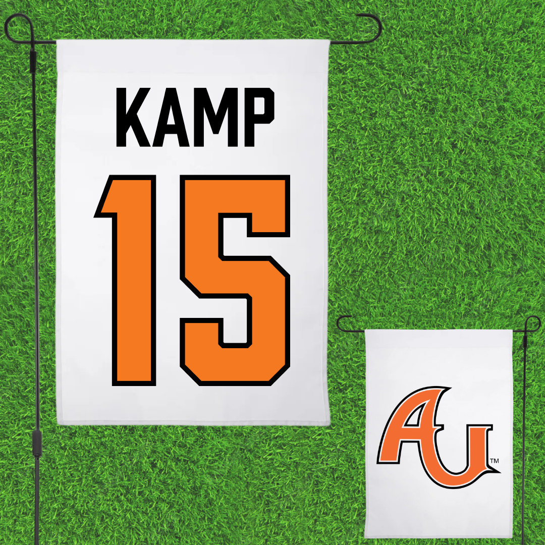 Anderson University (Indiana) Baseball White Garden Flag - #15 Jackson Kamp