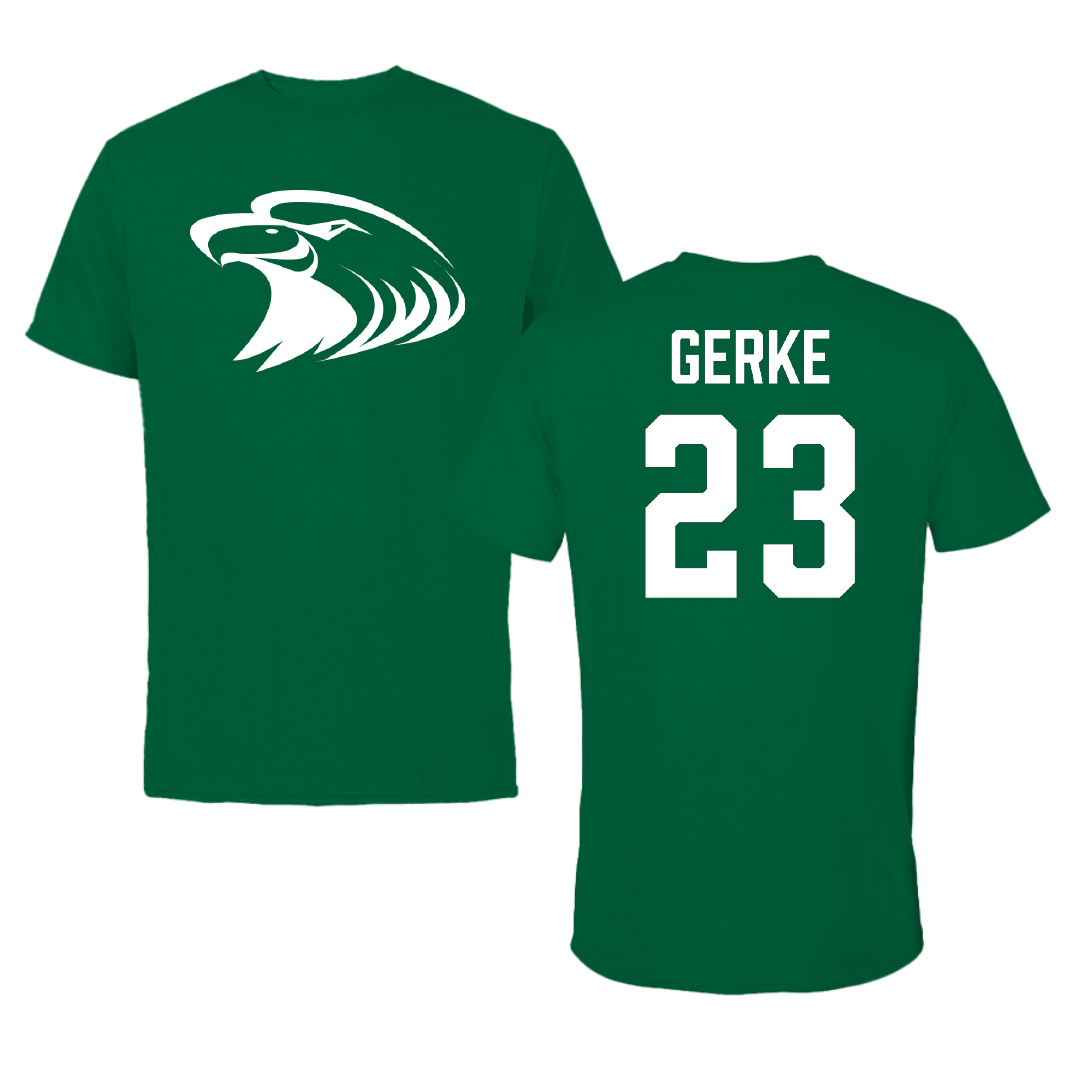 Central Methodist University Basketball Green Tee - #23 Asnate Gerke
