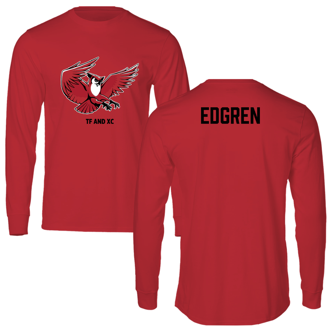 Keene State College TF and XC Red Performance Long Sleeve - Alyssa Edgren