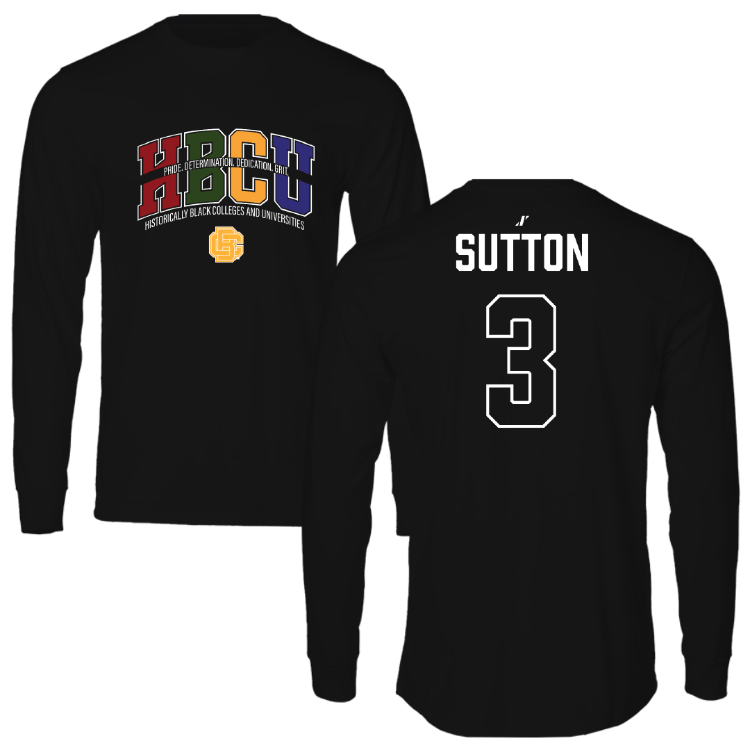 Bethune-Cookman University Softball Black HBCU Performance Long Sleeve - #3 Kayleigh Sutton