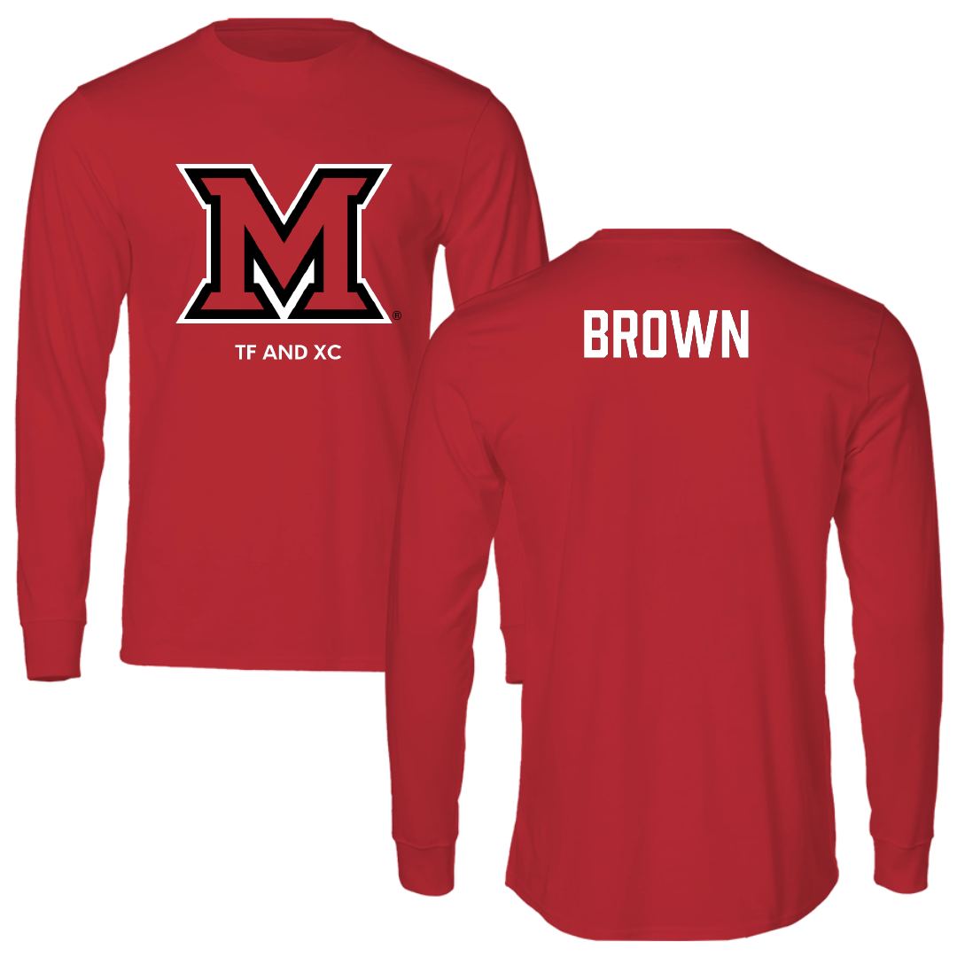 Miami University (Ohio) TF and XC Red Long Sleeve - R'Monee Brown
