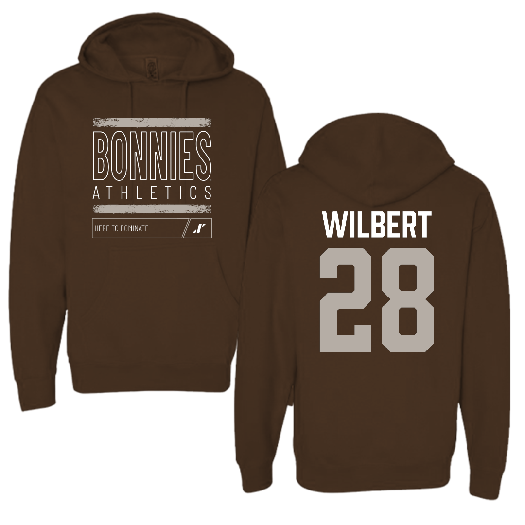 St. Bonaventure University Soccer Brown Dominate Hoodie - #28 Andrew Wilbert