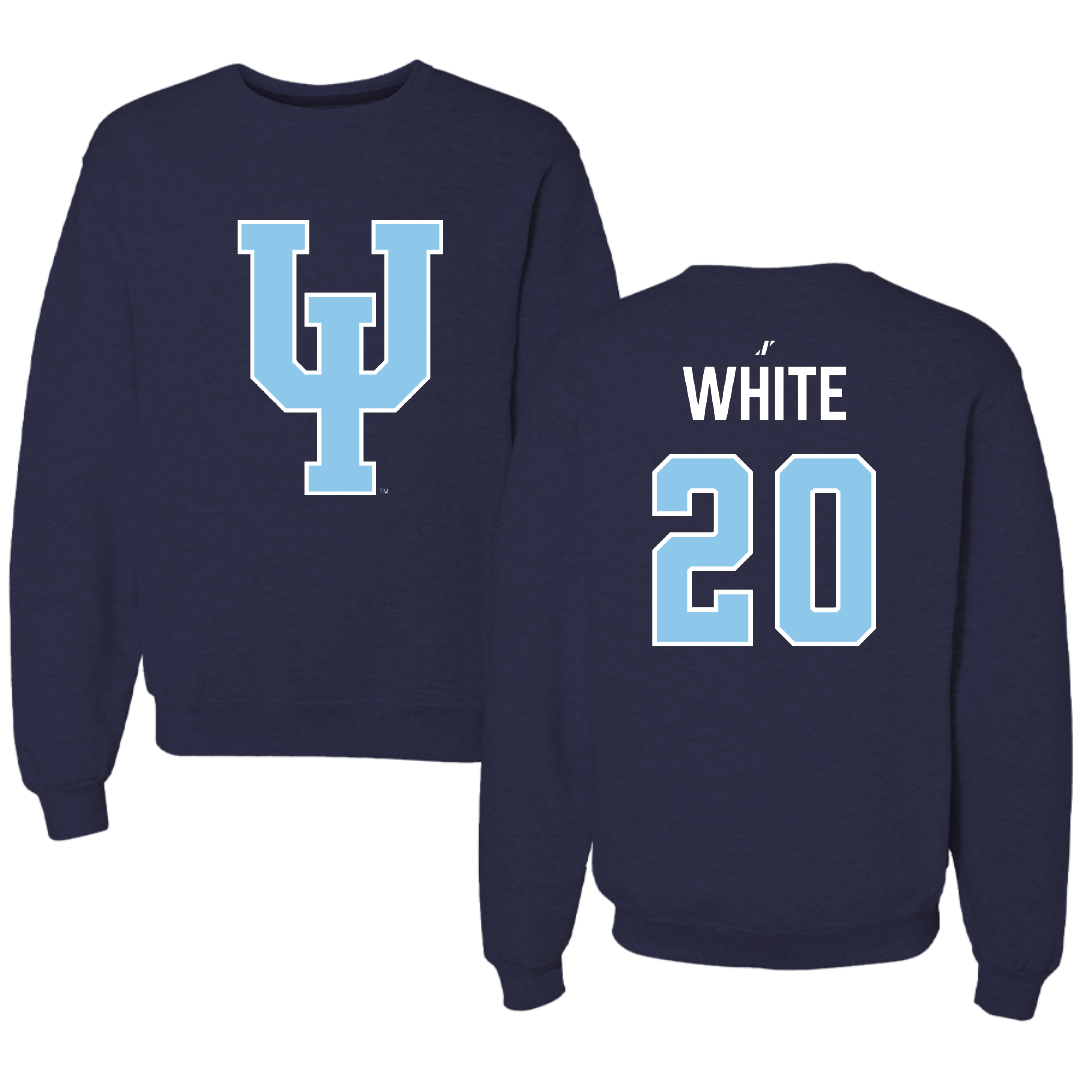 Upper Iowa University Soccer Navy Crewneck - #20 Kyler White