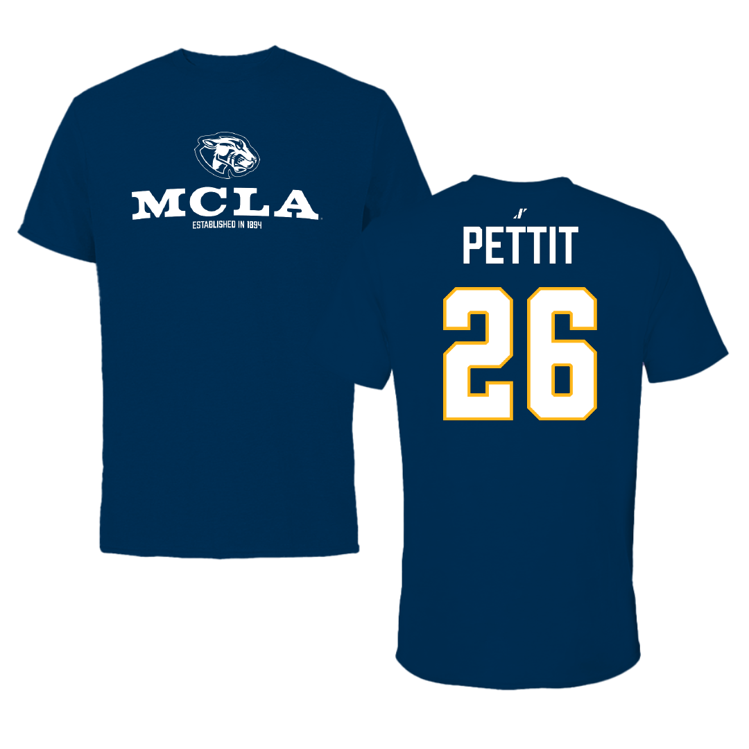 Massachusetts College of Liberal Arts Baseball Navy General Performance Tee - #26 Gavin Pettit