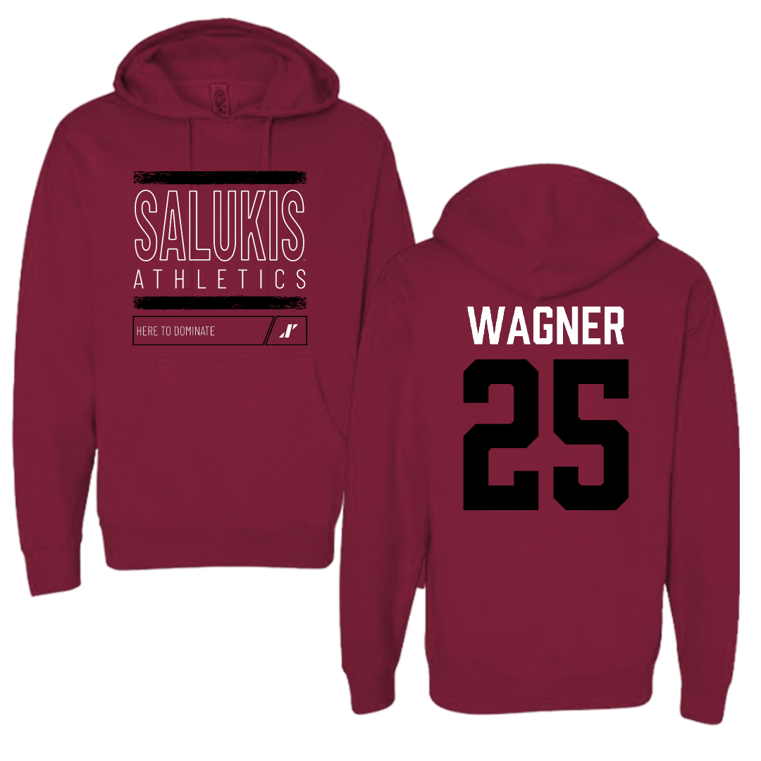 Southern Illinois University at Carbondale Football Maroon Dominate Hoodie - #25 Kayleb Wagner