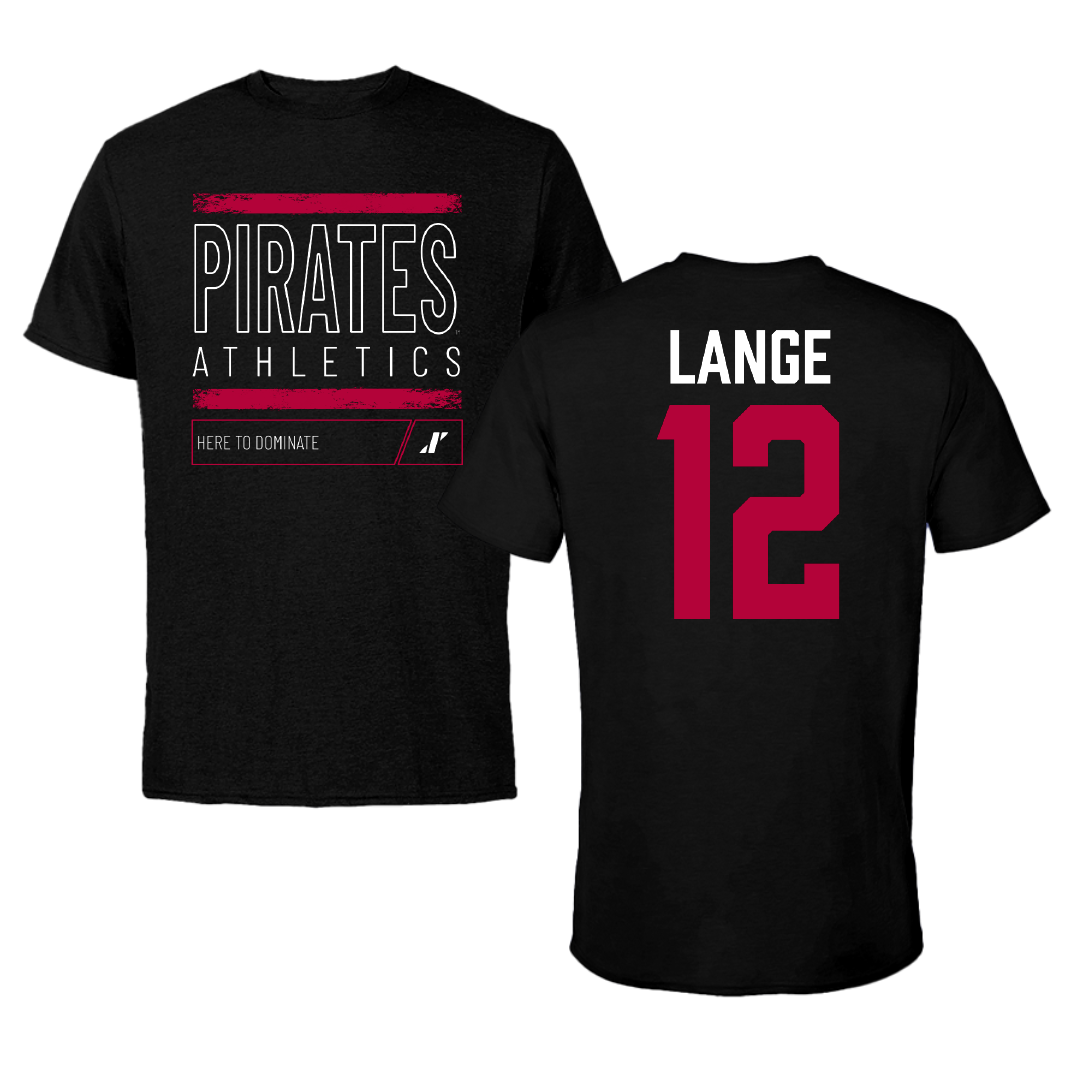 Whitworth University Volleyball Black Dominate Performance Tee - #12 Megan Lange