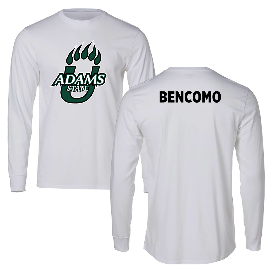 Adams State University Baseball White Long Sleeve - Xander Bencomo